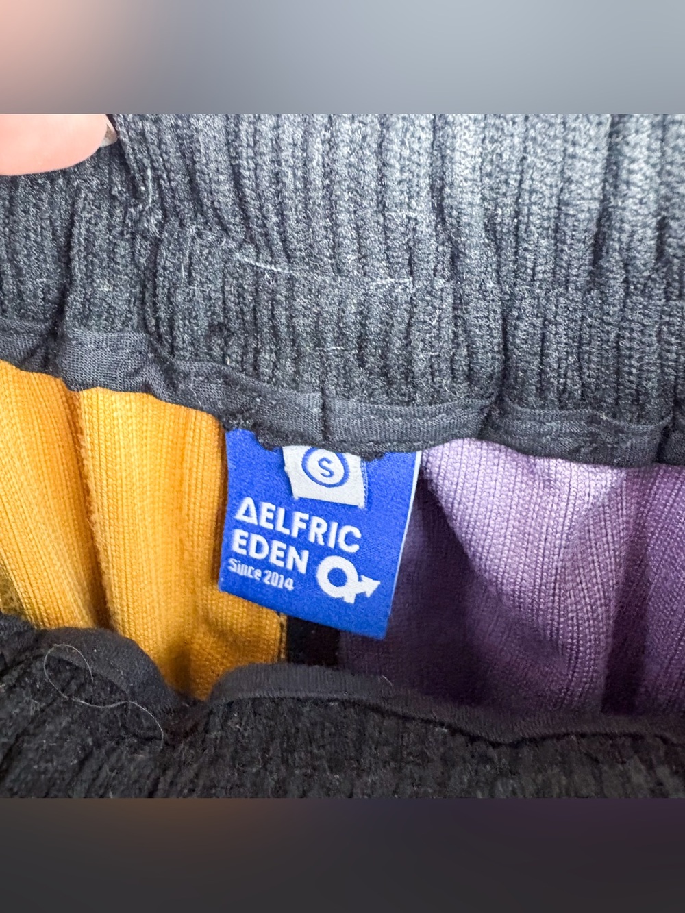 Aelfric Eden Back to 90s Patchwork Color Block Corduroy Pants Medium Retro Skate - Picture 6 of 10